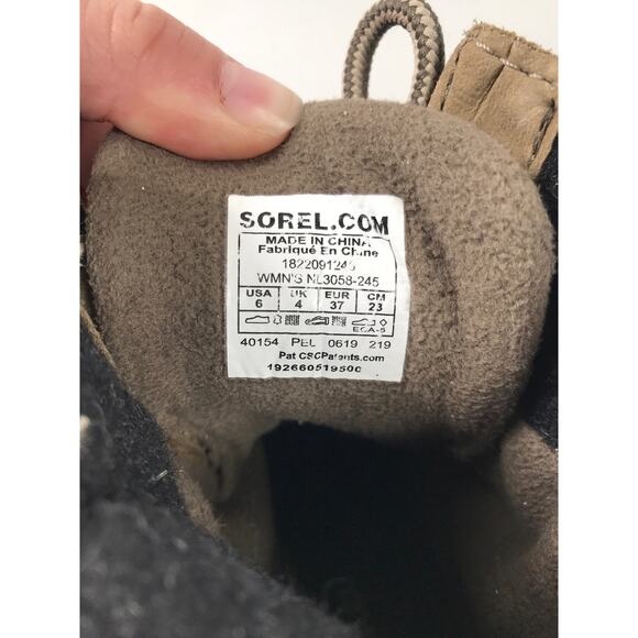 Sorel Women’s 6 Slimpack Lace III Waterproof Brown Khaki Boots - Picture 6 of 8